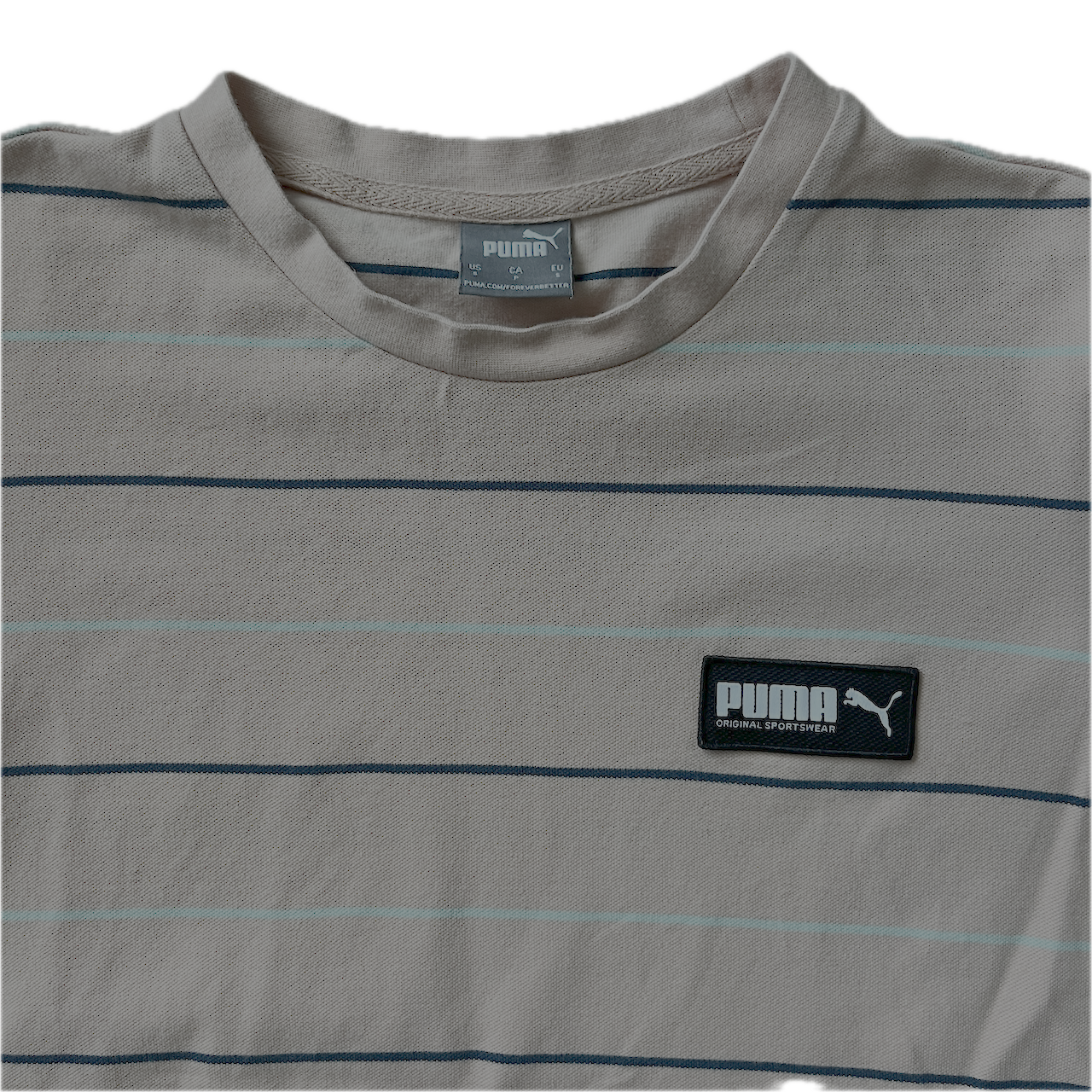 Puma T-Shirt Rosa gestreift - S